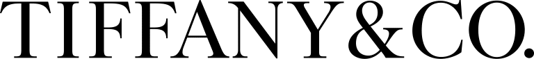 The image shows the “TIFFANY & CO.” logo in black capital serif letters on a white background.