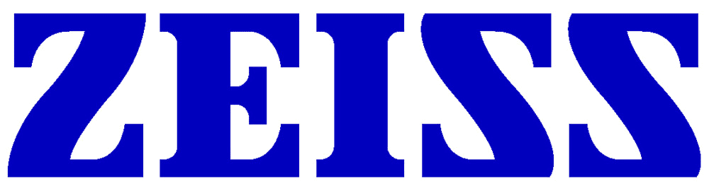 Blue text displaying the word “ZEISS” in all capital letters on a white background.